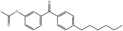 3-ACETOXY-4'-HEXYLBENZOPHENONE Structural