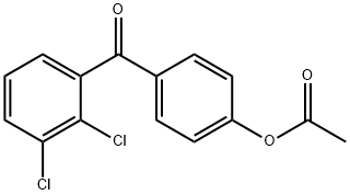 4-ACETOXY-2',3'-DICHLOROBENZOPHENONE Structural