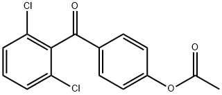 4-ACETOXY-2',6'-DICHLOROBENZOPHENONE Structural