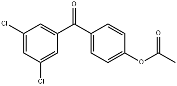 4-ACETOXY-3',5'-DICHLOROBENZOPHENONE Structural