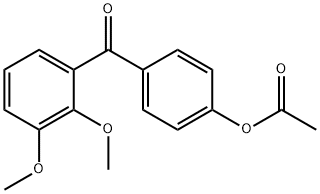 4-ACETOXY-2',3'-DIMETHOXYBENZOPHENONE Structural