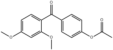 4-ACETOXY-2',4'-DIMETHOXYBENZOPHENONE Structural