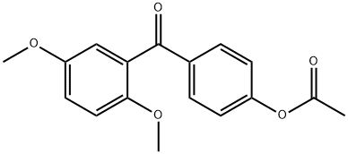 4-ACETOXY-2',5'-DIMETHOXYBENZOPHENONE Structural