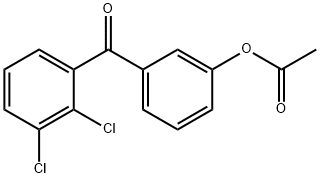 3-ACETOXY-2',3'-DICHLOROBENZOPHENONE Structural