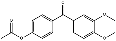 4-ACETOXY-3',4'-DIMETHOXYBENZOPHENONE Structural