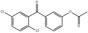 3-ACETOXY-2',5'-DICHLOROBENZOPHENONE Structural