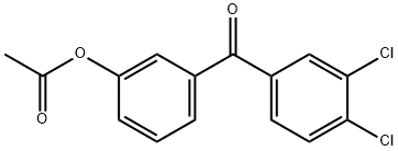 3-ACETOXY-3',4'-DICHLOROBENZOPHENONE Structural