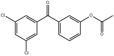 3-ACETOXY-3',5'-DICHLOROBENZOPHENONE Structural