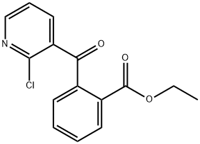 2-CHLORO-3-(2-ETHOXYCARBONYLBENZOYL)PYRIDINE Structural