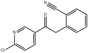 2-CHLORO-5-[2-(2-CYANOPHENYL)-1-OXOETHYL]PYRIDINE Structural