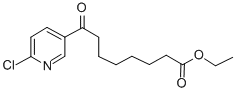 ETHYL 8-(6-CHLORO-3-PYRIDYL)-8-OXOOCTANOATE Structural