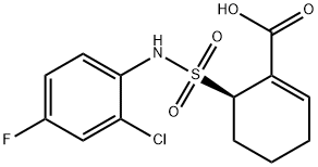 (R)-6-(2-CHLORO-4-FLUORO-PHENYLSULFAMOYL)-CYCLOHEX-1-ENECARBOXYLIC ACID