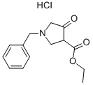 1-BENZYL-4-OXO-3-PYRROLIDINECARBOXYLIC ACID ETHYL ESTER HYDROCHLORIDE