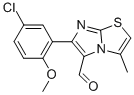 6-(5-CHLORO-2-METHOXYPHENYL)-3-METHYLIMIDAZO[2,1-B]THIAZOLE-5-CARBOXALDEHYDE