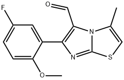 6-(5-FLUORO-2-METHOXYPHENYL)-3-METHYLIMIDAZO[2,1-B]THIAZOLE-5-CARBOXALDEHYDE