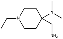 4-(aminomethyl)-1-ethyl-N,N-dimethylpiperidin-4-amine Structural