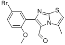 6-(5-BROMO-2-METHOXYPHENYL)-3-METHYLIMIDAZO[2,1-B]THIAZOLE-5-CARBOXALDEHYDE Structural