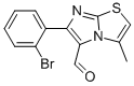 6-(2-BROMOPHENYL)-3-METHYLIMIDAZO[2,1-B]THIAZOLE-5-CARBOXALDEHYDE Structural