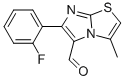 6-(2-FLUOROPHENYL)-3-METHYLIMIDAZO[2,1-B]THIAZOLE-5-CARBOXALDEHYDE Structural