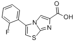 3-(2-FLUOROPHENYL)IMIDAZO[2,1-B]THIAZOLE-6-CARBOXYLIC ACID Structural