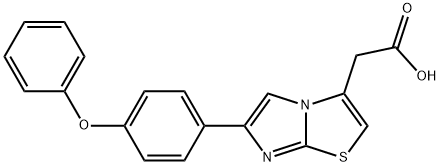 6-(4-PHENOXYPHENYL)IMIDAZO[2,1-B]THIAZOLE-3-ACETIC ACID Structural