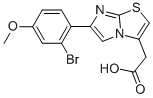 6-(2-BROMO-4-METHOXYPHENYL)IMIDAZO[2,1-B]THIAZOLE-3-ACETIC ACID Structural