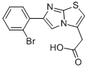 6-(2-BROMOPHENYL)IMIDAZO[2,1-B]THIAZOLE-3-ACETIC ACID Structural