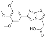 6-(3,4,5-TRIMETHOXYPHENYL)IMIDAZO[2,1-B]THIAZOLE-3-ACETIC ACID Structural