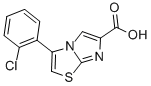 3-(2-CHLOROPHENYL)IMIDAZO[2,1-B]THIAZOLE-6-CARBOXYLIC ACID Structural