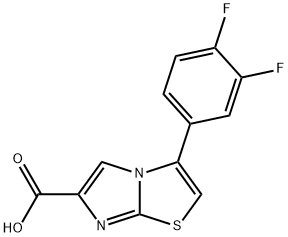 3-(3,4-DIFLUOROPHENYL)IMIDAZO[2,1-B]THIAZOLE-6-CARBOXYLIC ACID Structural