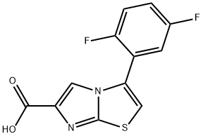 3-(2,5-DIFLUOROPHENYL)IMIDAZO[2,1-B]THIAZOLE-6-CARBOXYLIC ACID Structural