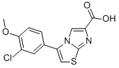 3-(3-CHLORO-4-METHOXYPHENYL)IMIDAZO[2,1-B]THIAZOLE-6-CARBOXYLIC ACID Structural