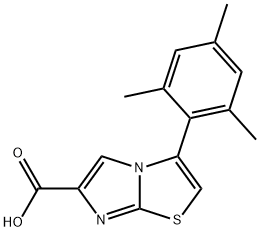 3-(2,4,6-TRIMETHYLPHENYL)IMIDAZO[2,1-B]THIAZOLE-6-CARBOXYLIC ACID Structural