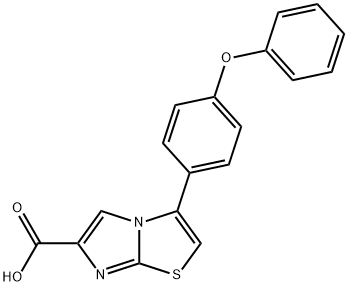 3-(4-PHENOXYPHENYL)IMIDAZO[2,1-B]THIAZOLE-6-CARBOXYLIC ACID Structural