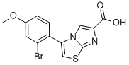 3-(2-BROMO-4-METHOXYPHENYL)IMIDAZO[2,1-B]THIAZOLE-6-CARBOXYLIC ACID Structural