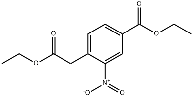 4-ETHOXYCARBONYLMETHYL-3-NITRO-BENZOIC ACID ETHYL ESTER Structural