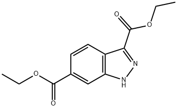 1H-INDAZOLE-3,6-DICARBOXYLIC ACID DIETHYL ESTER Structural