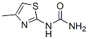 Urea,  (4-methyl-2-thiazolyl)-  (7CI) Structural