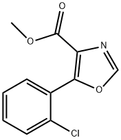 METHYL 5-(2-CHLOROPHENYL)OXAZOLE-4-CARBOXYLATE Structural