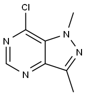 7-chloro-1,3-dimethyl-1H-pyrazolo[4,3-d]pyrimidine Structural