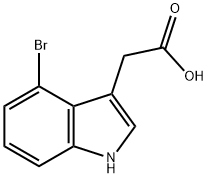 1H-Indole-3-aceticacid,4-bromo-(9CI) Structural