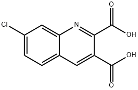 7-CHLOROQUINOLINE-2,3-DICARBOXYLIC ACID Structural