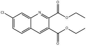 7-CHLOROQUINOLINE-2,3-DICARBOXYLIC ACID DIETHYL ESTER Structural