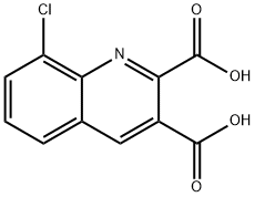 8-CHLOROQUINOLINE-2,3-DICARBOXYLIC ACID Structural