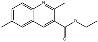 2,6-DIMETHYLQUINOLINE-3-CARBOXYLIC ACID ETHYL ESTER Structural