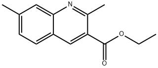 2,7-DIMETHYLQUINOLINE-3-CARBOXYLIC ACID ETHYL ESTER Structural