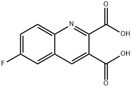 6-FLUOROQUINOLINE-2,3-DICARBOXYLIC ACID Structural