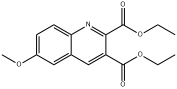 6-METHOXYQUINOLINE-2,3-DICARBOXYLIC ACID DIETHYL ESTER Structural