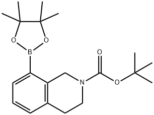 2(1H)-ISOQUINOLINECARBOXYLIC ACID, 3,4-DIHYDRO-8-(4,4,5,5-TETRAMETHYL-1,3,2-DIOXABOROLAN-2-YL)-, 1,1-DIMETHYLETHYL ESTER