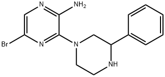 6'-BROMO-3-PHENYL-3,4,5,6-TETRAHYDRO-2H-[1,2']BIPYRAZINYL-3'-YLAMINE Structural